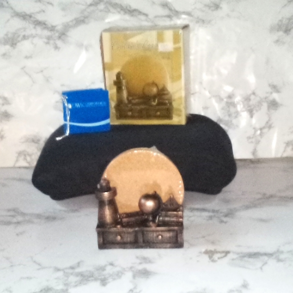 Nautical Captain's Desk Inspired Coaster Set by DWK Corporation 2012 NIB